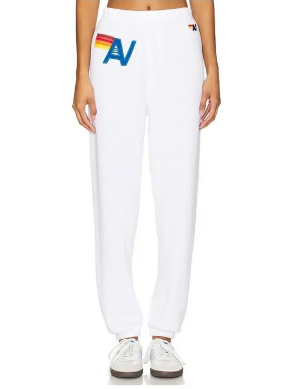 Aviator Nation White Logo Sweatpant Size Small